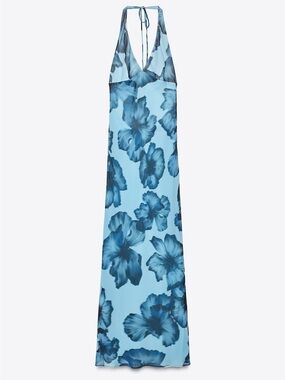 HALTER PRINTED LONG DRESS
BLUES 0/3324/309/112/01
